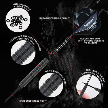 Formula Sports - FST180 Gen 3 Black 90% Tungsten Darts