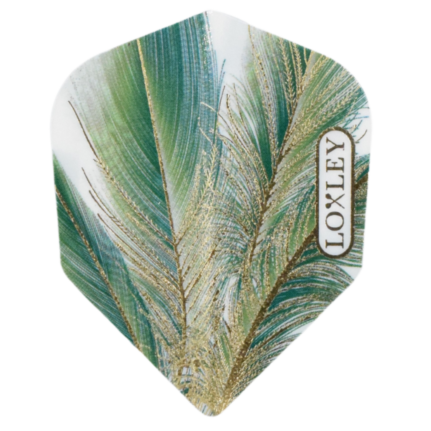 Loxley - Flights - Green Gold Feather - 10 sets