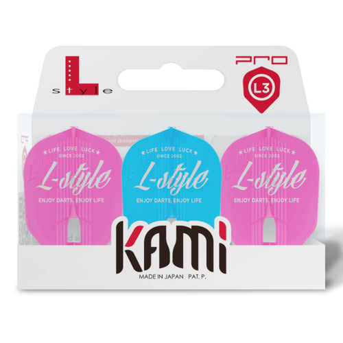 L Style - Kami Flights - Vintage Logo L3 - Pink / Light Blue / Pink