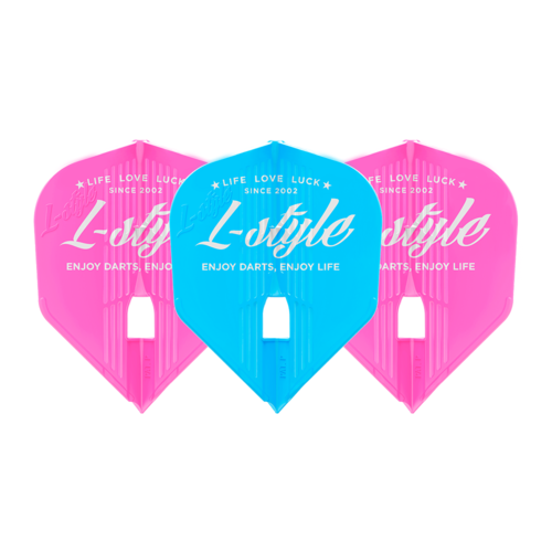 L Style - Kami Flights - Vintage Logo L3 - Pink / Light Blue / Pink