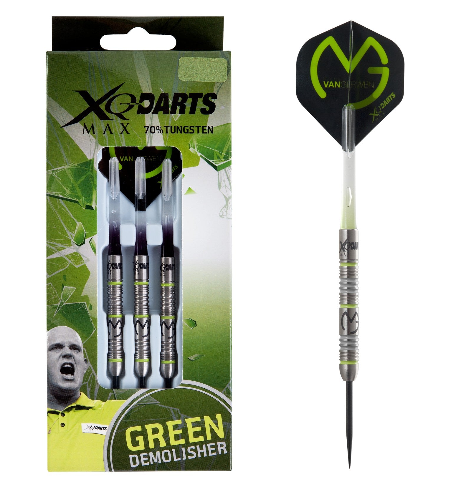 XQ Max - Michael van Gerwen Green Demolisher – Darts Centre