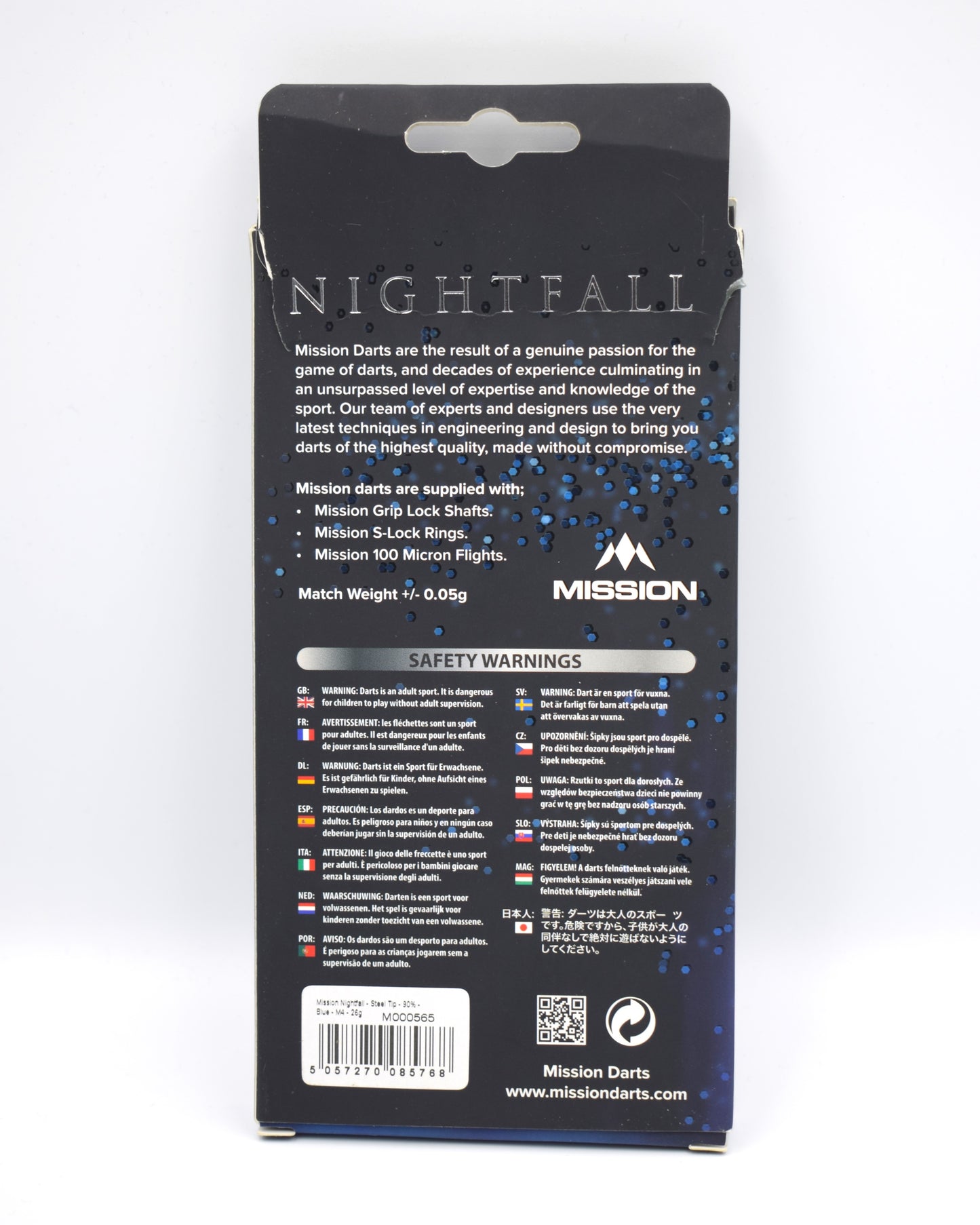 used - Mission - Nightfall - Blue M4 - 26g