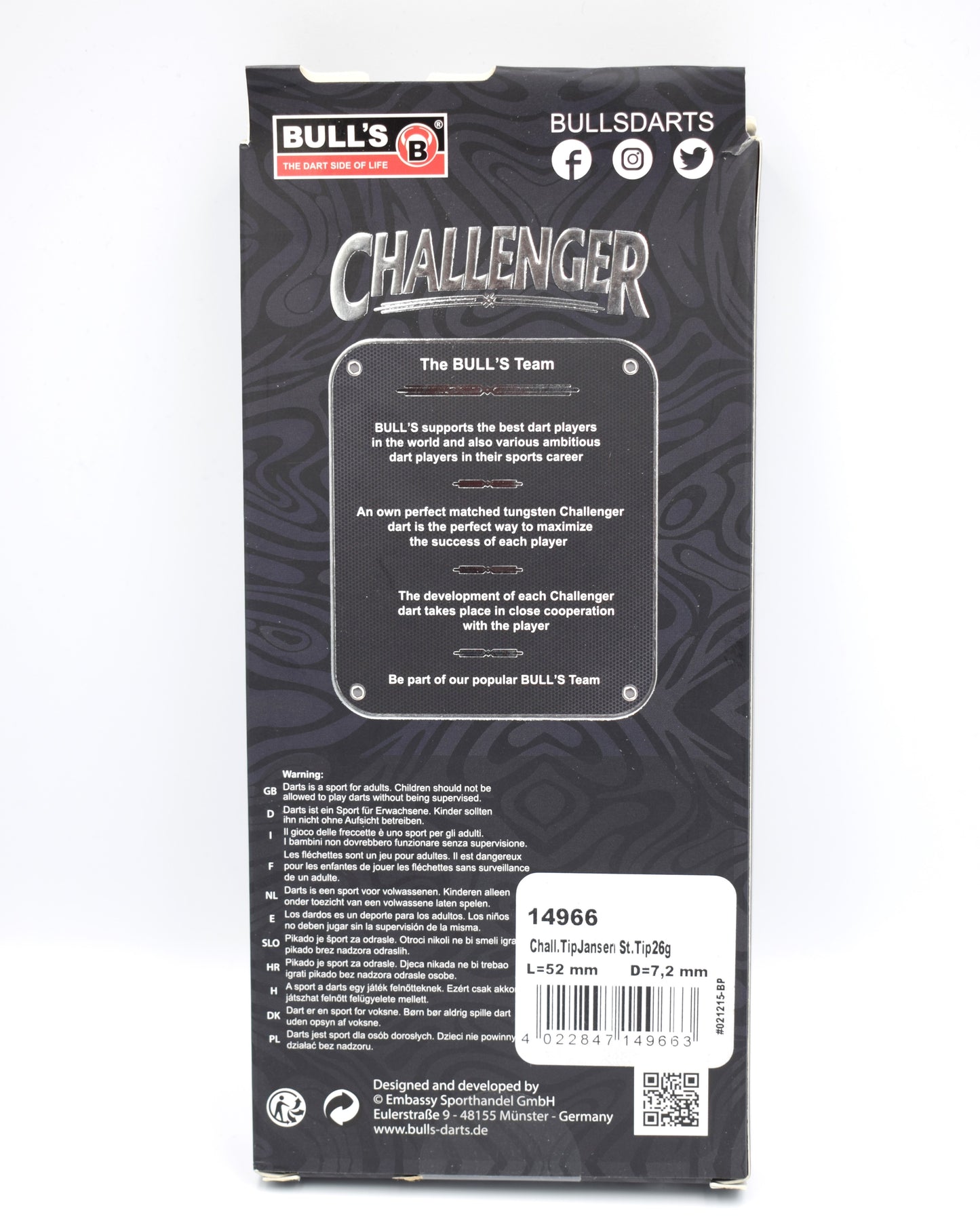 used - Bull’s - Challenger - Danny Jansen - 26g