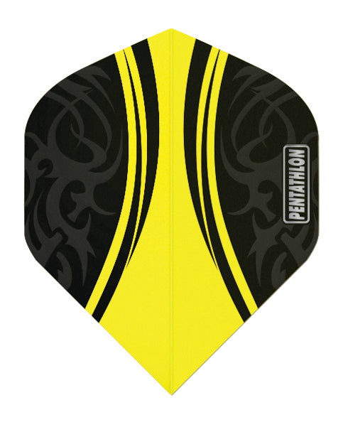Pentathlon - Flights - Clear Yellow Black Matt No.2 - ten sets