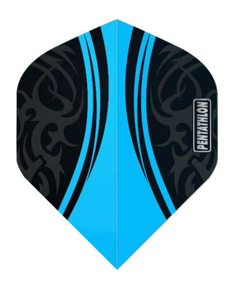 Pentathlon - Flights - Clear Cyan Black Matt No.2 - ten sets