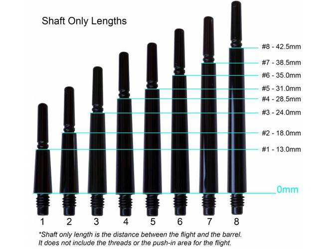 Cosmo - Fit Flight Shaft Normal - Super Duralumin - Metal - Locked - 3 Pack