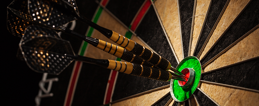 To Practice Grouping or Aim? Darts board