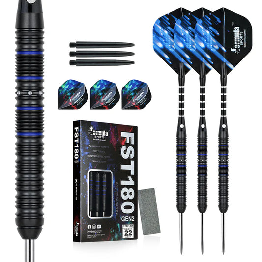 Formula Sports - FST180 Gen 2 Black+Blue Rings 90% Tungsten Darts