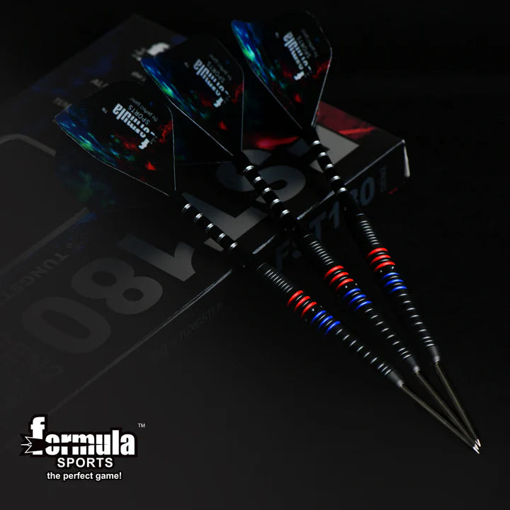 Formula Sports - FST180 Gen 2 Black with Red+Blue Rings 90% Tungsten Darts