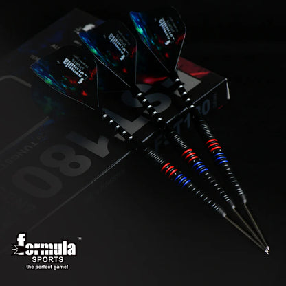 Formula Sports - FST180 Gen 2 Black with Red+Blue Rings 90% Tungsten Darts