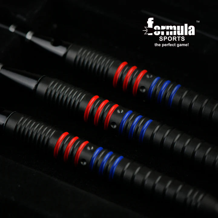 Formula Sports - FST180 Gen 2 Black with Red+Blue Rings 90% Tungsten Darts
