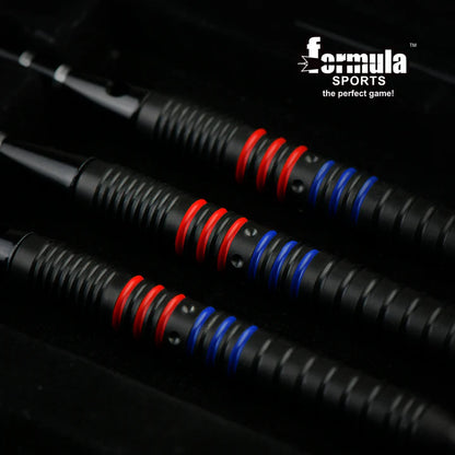 Formula Sports - FST180 Gen 2 Black with Red+Blue Rings 90% Tungsten Darts