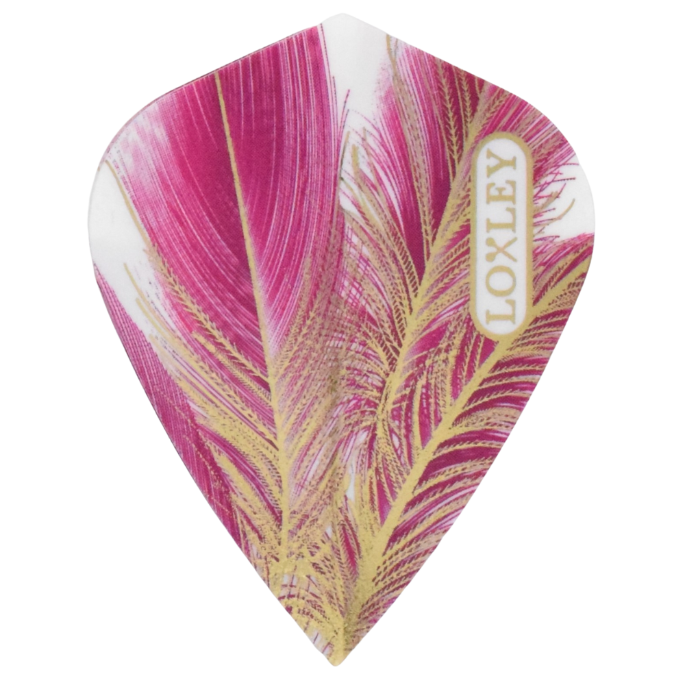 Loxley - Flights - Purple Gold Feather - 10 sets