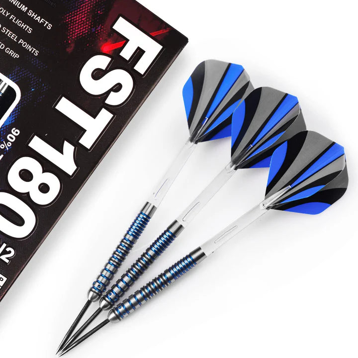 Formula Sports - FST180 Gen 2 Silver with Blue Rings 90% Tungsten Darts