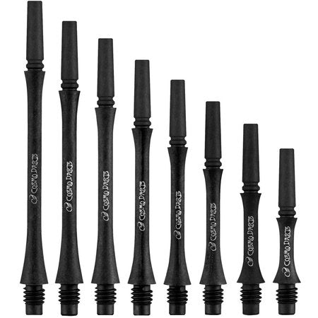 Cosmo - Fit Flight Shaft Slim - Carbon - Black - Locked - 4 Pack